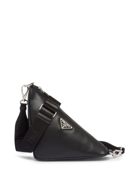 triangle bag prada|prada triangle leather shoulder bag.